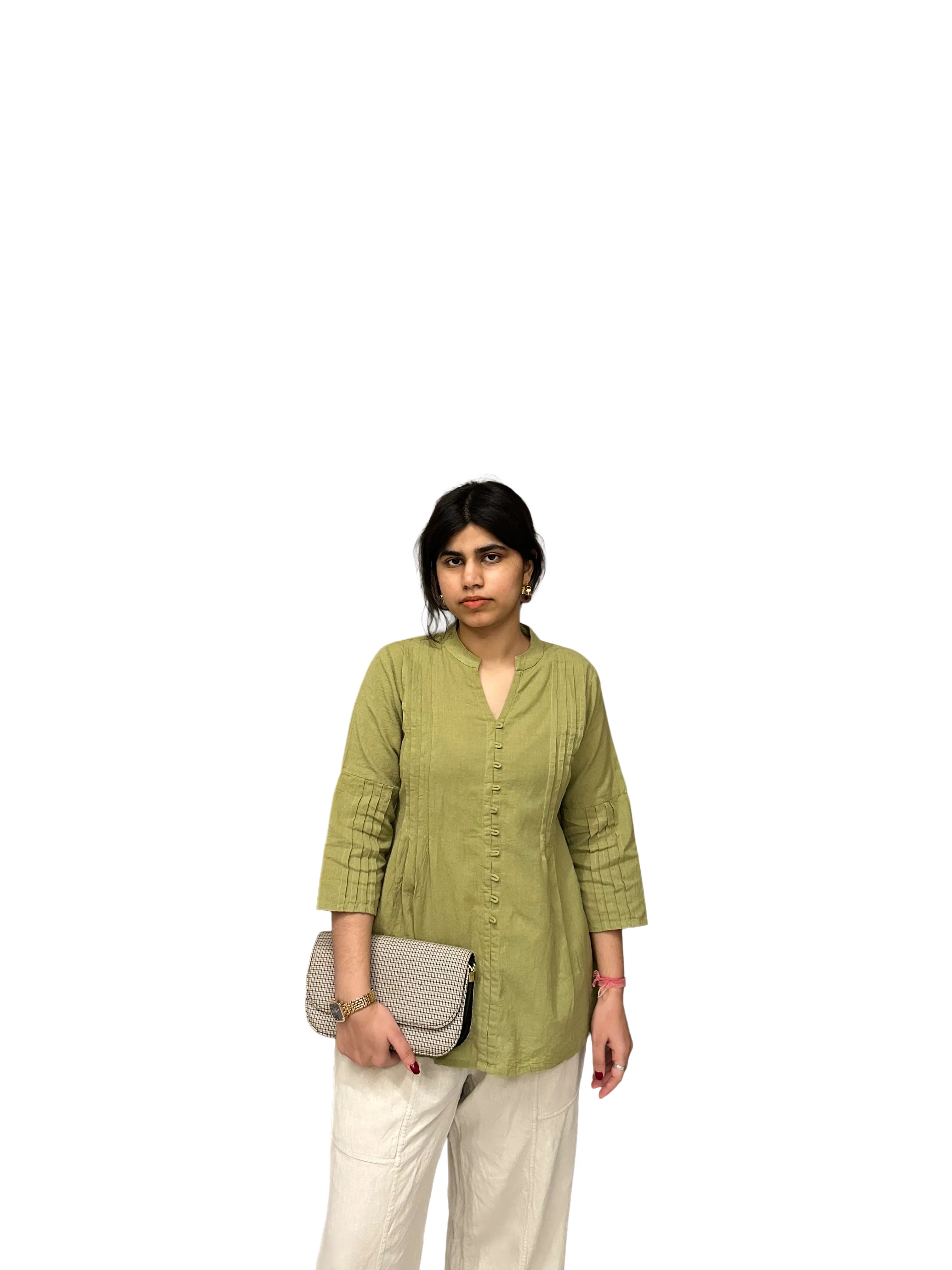 Pintuck Top