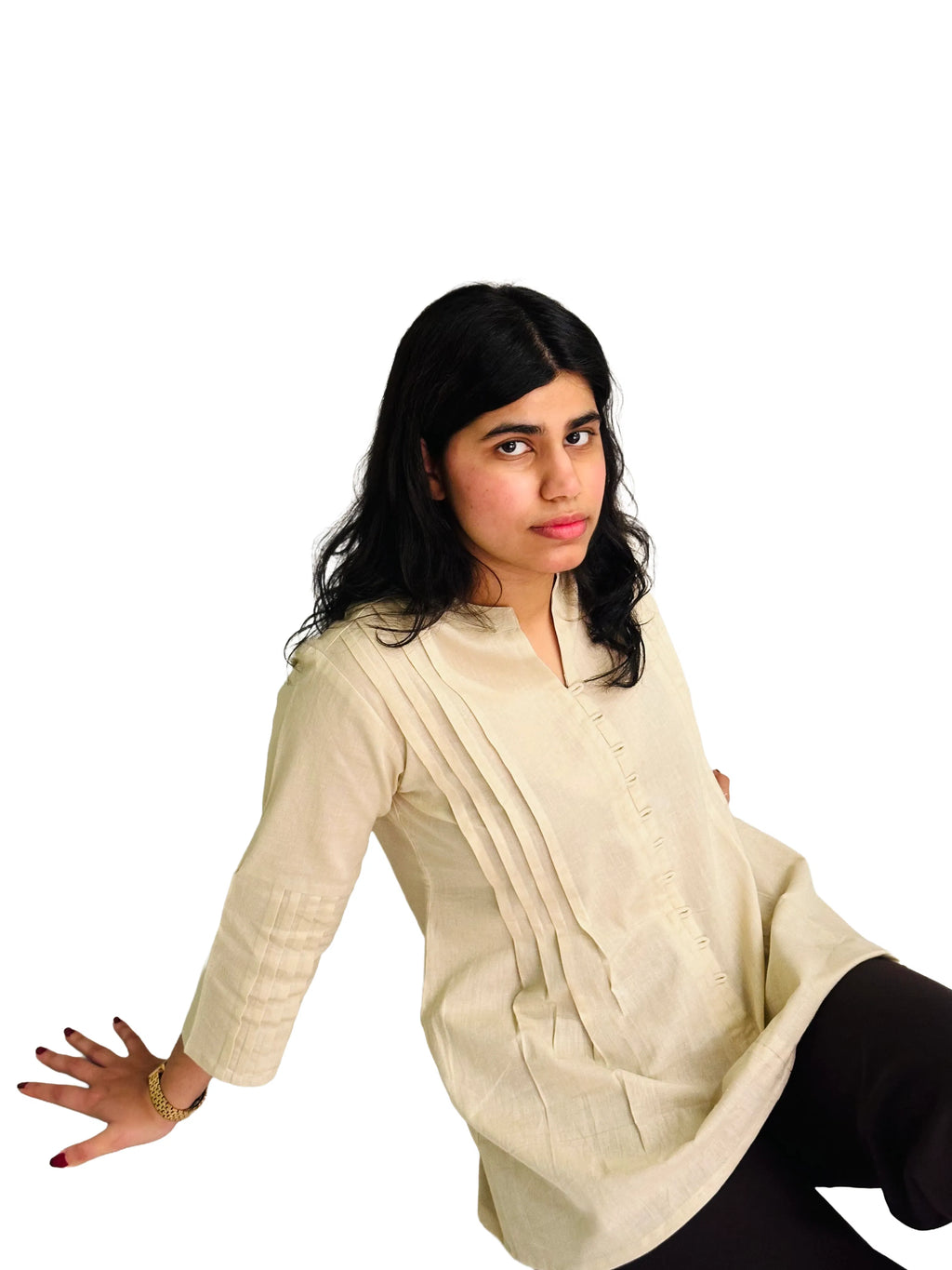 Pintuck Top