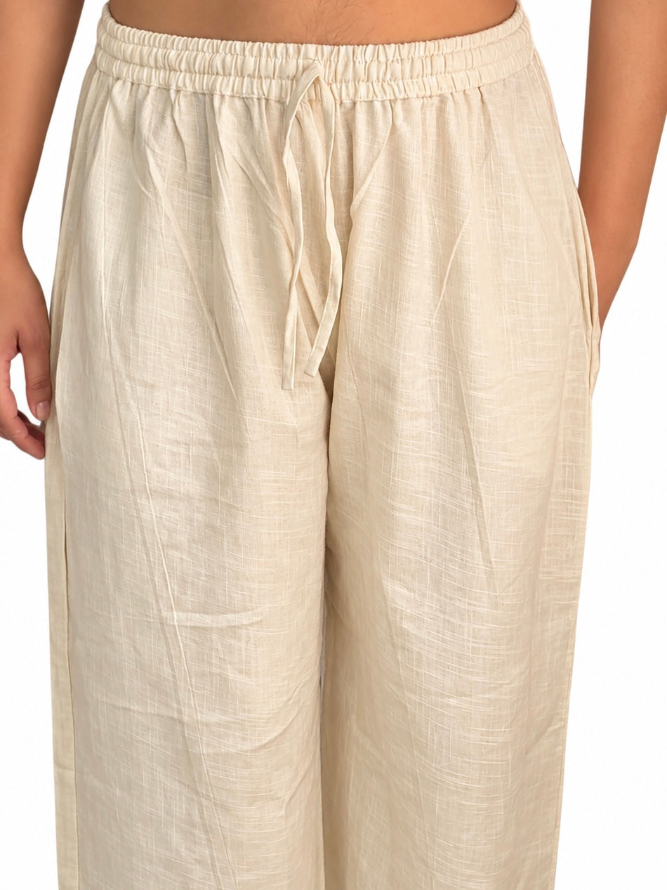 Bare Cotton-Linen Trousers